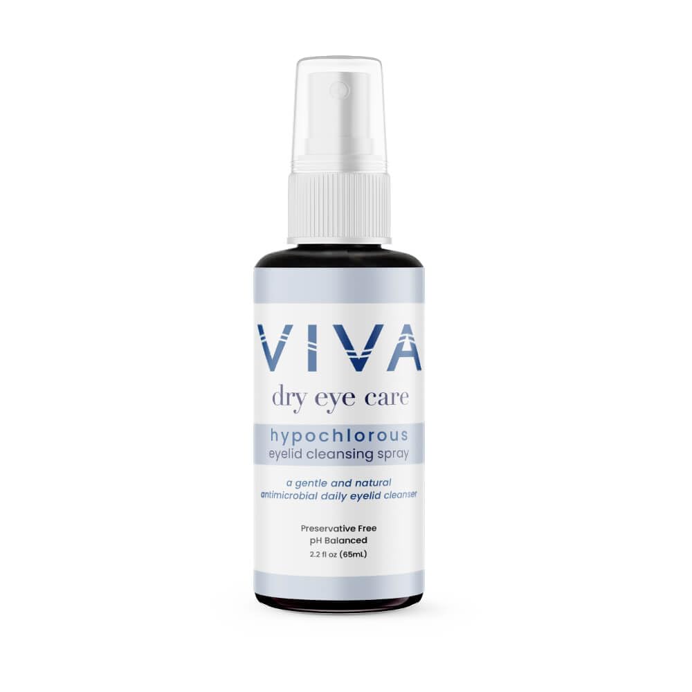 VIVA Eyelid Cleansing Spray | Pure, hipo klorus asit | Nazi, Etkili Gözlid & Lash Cleanser Allergens, Dirt, Oils, Makyaj | 2.2 fl oz (65 ml)