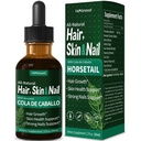 Horsetail Hair, Skin & Nail Liquid Drops, Cola de Caballo, Biotina y Romero, Vitaminas Gotas para el Cabello Uñas y Piel, συμπληρώματα ανάπτυξης μαλλιών για γυναίκες w/Rosemary Extract. 2oz