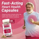 Immune System & Heart Health için% 100 Doğal Supplement - 15 Malzemeler w Hawthorn Berry, Grape Tohumlar ve Bayanlar - 60 Vegan İngiltere 1000 mg Capsules