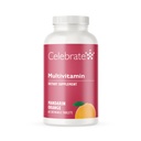 Vitamin Bariatric Multivitamin Chewable, Iron Free - Post Gastrik Bypass & Kol Gaztrektomi Erkekler ve Kadınlar için Tamam - Temel Mineraller & Vitamin A, B, D & E - Orange (60 Tablet)