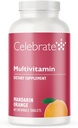 Vitamin Bariatric Multivitamin Chewable, Iron Free - Post Gastrik Bypass & Kol Gaztrektomi Erkekler ve Kadınlar için Tamam - Temel Mineraller & Vitamin A, B, D & E - Orange (60 Tablet)