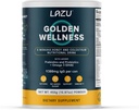 Lazu Golden Wellness Colostrum Supplement,Grass-Fed Bovine Colostrum Toz (310 mg IgG & lactoferrin), NZ Monofloral Manuka Honey (200MGO), Vitaminler Gut Health & Athletic Performansı - 450g