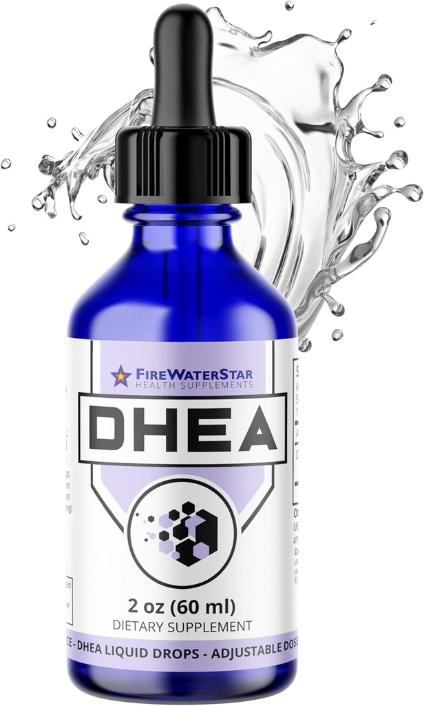 FWS DHEA Sıvı Ölçeği - Erkekler ve Kadınlar için Saf DHEA Supplement - Ayarlanabilir 5 mg 10 mg 25 mg 50 mg - Hormon Dengesi, Vitality, Motivasyon, Enerji, Sağlıklı Ağlama