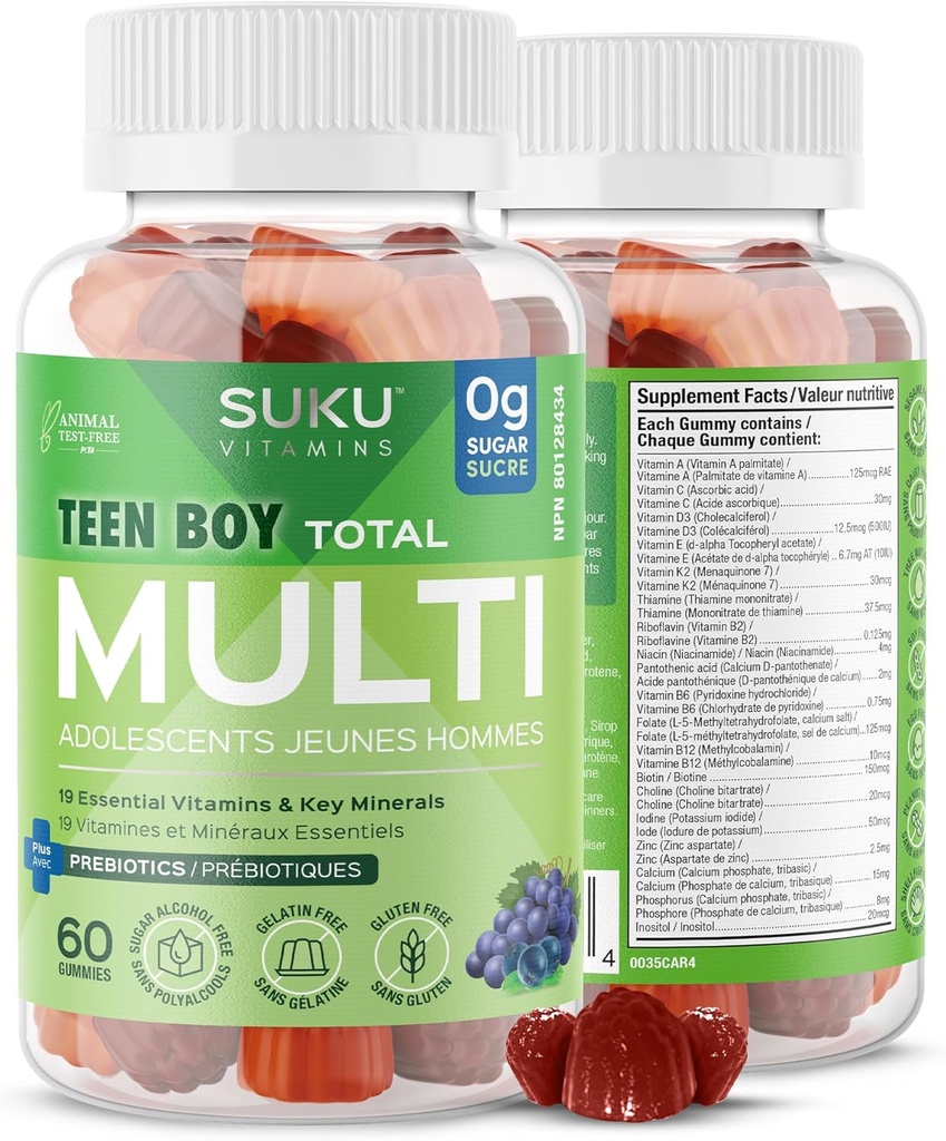 Suku Vitaminleri Teen Boy Total Multi, 60 CT