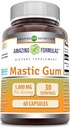 Amazing Formulas Mastic Gum 1000 Mg | Capsules Supplement | Non-GMO | Gluten-Free | Made in USA (1 Pack | 60 Count)