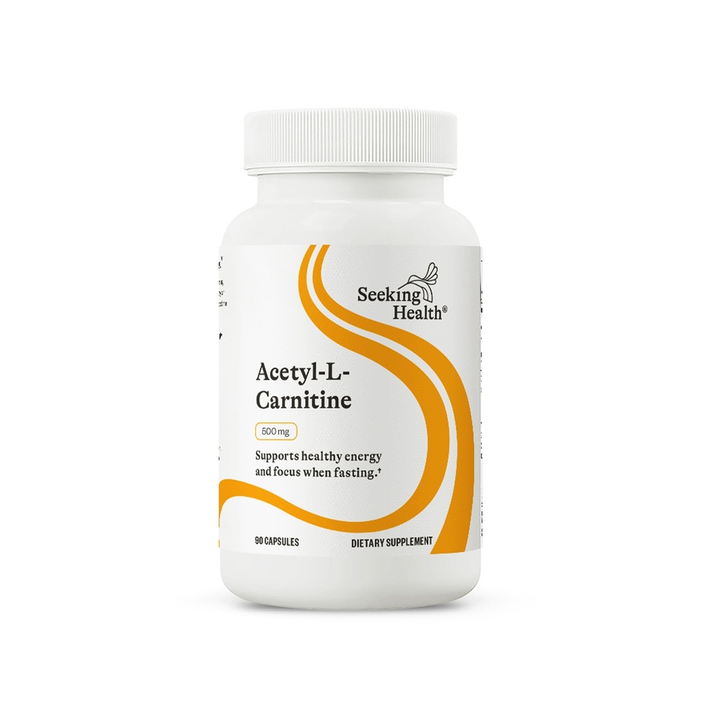 Sağlık Acetyl-L-Carnitine - Acetyl-L-Carnitine Supplement - Enerji, Sağlıklı Fat Metabolism ve Memory Health - 500 mg, 90 Capsules