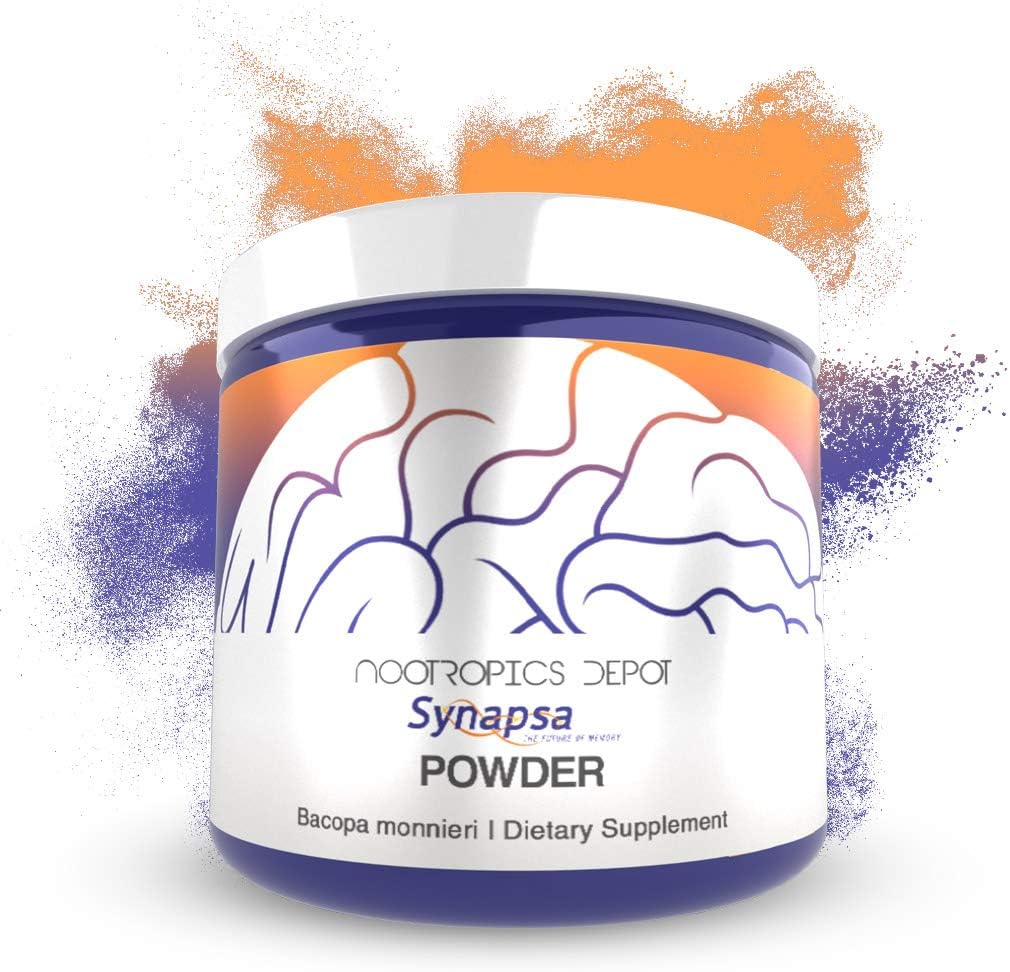 Nootropics Depot Synapsa Bacopa Monnieri Toz | 60 Grams | Tüm Plant Ekstraksiyon | Ayurveda Supplement | Klinik Olarak Öğrenmeyi Geliştirmeyi Kanıtladı