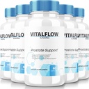 (5 Pack) VitalFlow κάψουλες, VitalFlow Advanced Prostate Support Formula, Επίσημη Φυσική Φόρμουλα για να επανακτήσει τον έλεγχο, μέγιστη δύναμη Χάπια για την υποστήριξη της ευεξίας, Vital Flow Reviews (300 κάψουλες)
