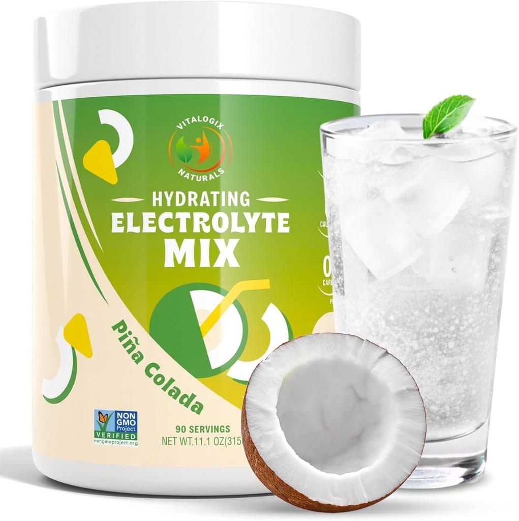 Elektrolyte Toz – Sugar-Free Hydration Mix with Magnezyum, P properties,uba & sodyum | Zero Carb Electrolyte Drink for Muscle Recovery, Cramp Relief & Energy | 90 Servisler