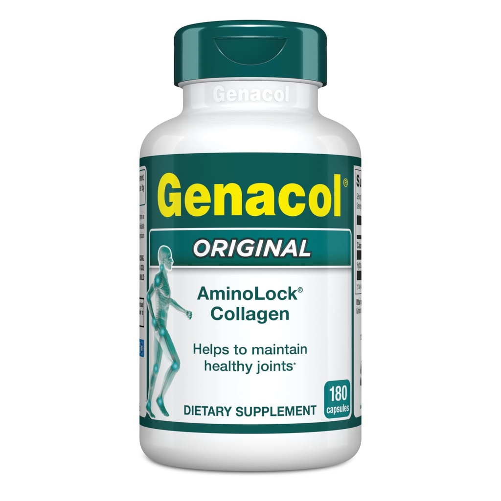 Genacol tarafından Erkekler ve Kadınlar için Kolajlar | Exclusive Hydrolyzed Collagen Pills | Yardımlar Sağlıklı Ortaklar | Colageno Hidrolizado | Genacol Original 180 Capsules