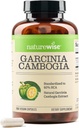 Naturewise Garcinia Cambogia - 60 HCA Concentration Extract, Natural Support for Kilo Goals and Energy Levels - Vegan, Non-GMO, Gluten Free - 180 Capsules[2-6 Ay Supply]