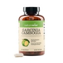 Naturewise Garcinia Cambogia - 60 HCA Concentration Extract, Natural Support for Kilo Goals and Energy Levels - Vegan, Non-GMO, Gluten Free - 180 Capsules[2-6 Ay Supply]