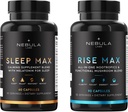 Bestseller Sleep MAX & Rise MAX Professional Sche All-in-One Premium Nootropics & Fonksiyonel Mushroom Mix & Calming Mix for Sleep