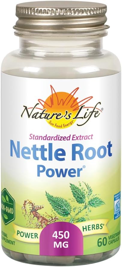 ZAND Nature's Life Nettle Root Power 450 mg Herbal Supplement | Prostate & Urinary Tract Health Formula for Men | Non-GMO & Lab  Onaylandı | 60 Veg Caps