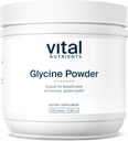 Vital Nutrients Glycine Toz 250g | Elmaslı Uyku, Stres Yardımı, Hafıza ve Bilişsel Destek* | Vegan Glycine Supplement | Gluten, Süt, Soy Free | Non-GMO | 625 Hizmetler