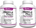 Hybrid Nutraceuticals MiracleMulti Women Multivitamin with Probiotics, Biotin, Folic Acid, Enzymes + Fruit & Fegetical Blend - Immune Support, Heart Health, Energy: 60 Services (Non-GMO) (2)