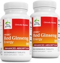 Terry Doğal HRG80 Red BTC Enerji - Sağlıklı Enerji ve Odaklı Destek - Kore Kırmızı Deri Tozu - Sağlıklı Endurance - 30 Chewable Tabletlere Yardım İçin Tabletler - 2.