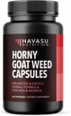 Horny Goat Weed Capsules for Men & Women - Extra Strength Performance & Energy Support with Tongkat Ali, Muira Puama, and Saw Palmetto - 1 Moon Supply Herbal Supplement for improve Endurance