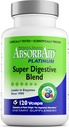 AbsorbAid Platinum Digestive Enzyme Support 120 vCaps, 12 Digestive Enzymes Plus 2 Προβιοτικά για μέγιστη ανακούφιση