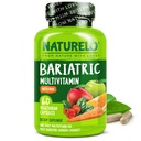 NATLO Bariatrik Multivitamin - Demir ile Bir Gün - Post Gastrik Bypass Cerrahi Hastaları için Tamam - Doğal Tüm Gıda Beslenme - 60 Veggie Capsules