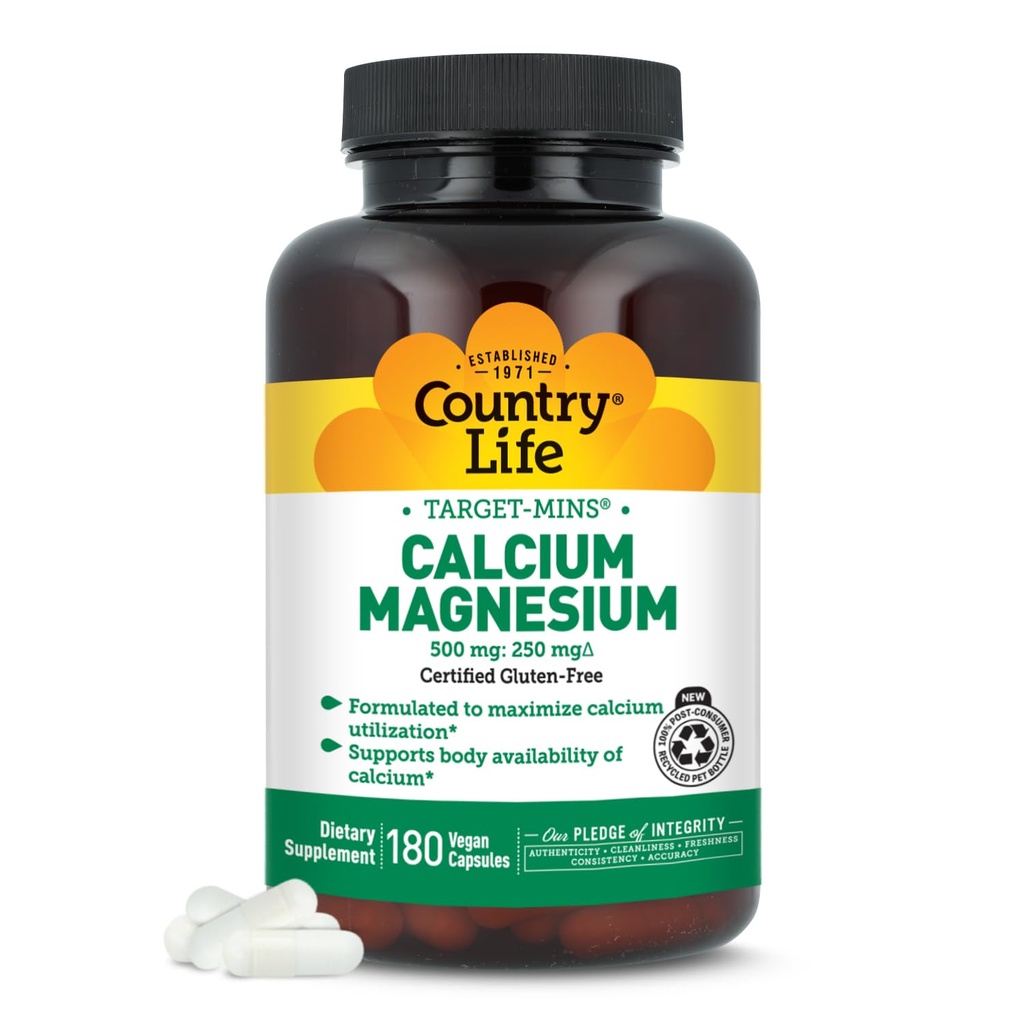Ülke Yaşam Hedefi-Minselli Magnezyum Kompleksi - 1000 mguba, 500 mg, Magnezyum Gluten-Free Supplement for Bone Health
