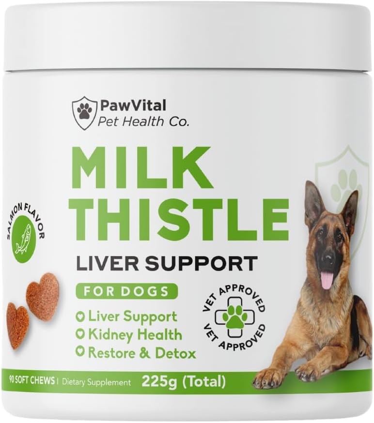 Köpekler için Butle - Max Strength Liver Support Chews, Wild Alaskan Salmon Oil & Curcumin - Kidney Detox & Hepatik Destek - Gerçek Tavuk ile Yapılan Doğal Canlı Destek, Choline & NAC