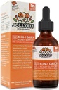 6-in-1 Kidney Köpekler ve Kediler için Destek - Sağlıklı Çocuk Fonksiyonlarını, Enerji Seviyelerini ve Akışkan Dengesini Artırır - Veterinarian Formulated Herbal Supplement with B2 & B6 – 2 f oz (59 ml)