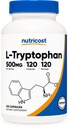 Θρυπτοφάνη 500mg, 120 κάψουλες - με BioPerine, Χωρίς γλουτένη, Μη ΓΤΟ