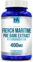 French Maritime Pine Bark Extract Capsules | Fransız Pine Bark Ekstra Absoprtion Standardized to 95 Proanthocyanidins | Vegan Non-GMO Soy Free (200 Capsules)