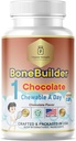 Çocuklar Bone Builder 1 Chewable A Day Halal Vitamins Chocolate Flavor for Age 4-12 60 Services