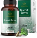 HERBAMAMA Broccoli Sprouts Capsules - 1000mg Broccoli Sprout Extract for Antioxidant & Immune Support - Vegan, Non-GMO Sulforaphane Supplements, 100 Caps