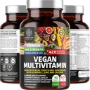N1N Premium Plant Based Multivitamin [42 Ισχυρά Συστατικά] Άνδρες & Γυναίκες Καθημερινή Πολυβιταμίνες με Ακατέργαστα Βεγγία και Φρούτα, Προβιοτικά, Alfalfa, Echinacea, Spirulina και Digestive Ένζυμα, 90 δισκία