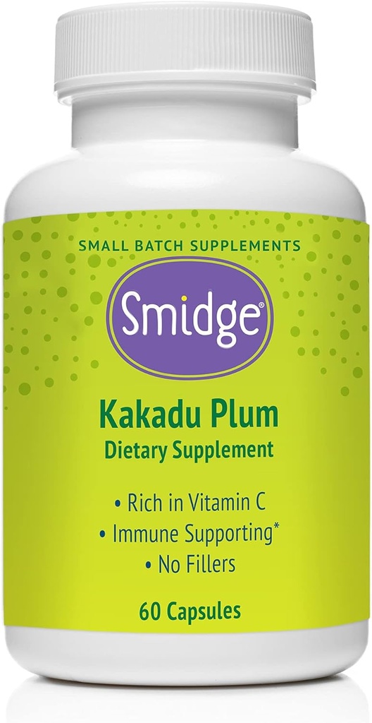 Smidge® Kakadu Tesis Kapsülleri, 60 ct. Pure, Non-GMO Vitamin C Avustralya Kakadu Tesisinden C. No Fillers, No Ascorbici