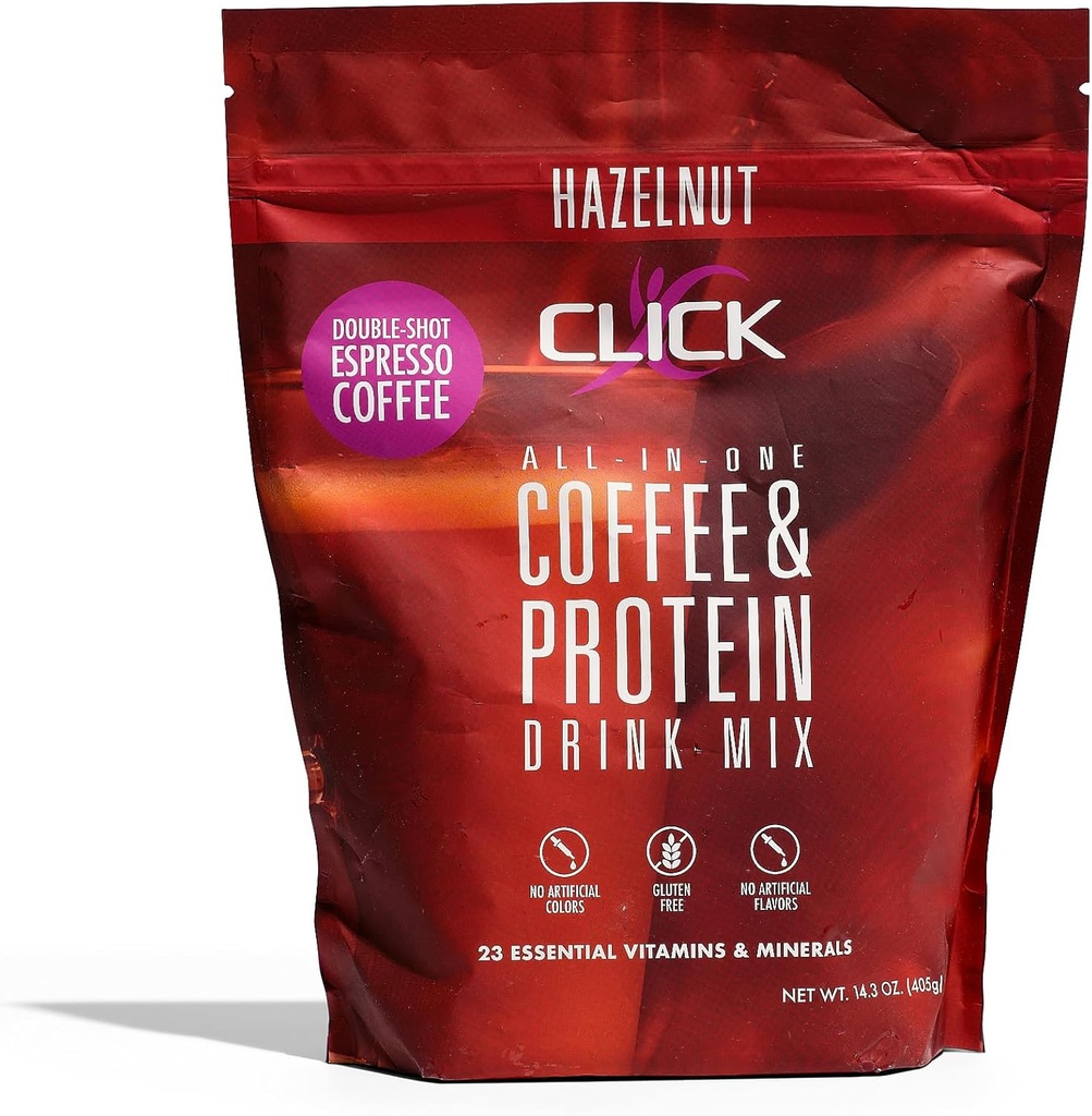 Kahve Protein Tozu | Çift Shot Espresso | 16g protein | 23 Temel Vitaminler | Low Calorie Meal Yenileme | 150 mg Caffeine | Gluten Ücretsiz | Yapay Flavors veya Colors | Hazelnut