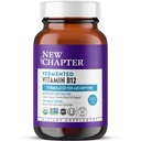 Yeni Bölüm Fermented Vitamin B12 1000 mcg, USDA Organik, Hücre Enerjisi için Bir Günlük, Güvenli Kan Hücreleri, Onaylı Vegan, Gluten Free - 60 Count