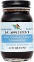 Εκχύλισμα Wild Elderberry του Δρ. Appleseed Unsweeted Max Strength 720mg Παιδιά + Ενήλικες ημερήσιο συμπλήρωμα ανοσοποιητικού Γιατρός-μορφοποιημένη επιστήμη-backed Pure Vegan 25 Ημέρα προσφοράς – 2 fl Oz
