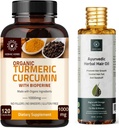 Turmeric Curcumin Capsules ve Ayurvedic Herbal Saç Yağı