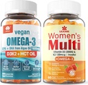 Womens Multivitamin Gummies Vegan Omega3 Gummies 1280mg