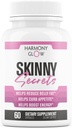Skinny Sırları - Kadınlar için En İyi YENİ Kilo Kayıp Pilleri | Appetite Suppressant, Belly Fat Burner, Carb Blocker + 6 Etkili Güçlü Malzemeler | Doğal & Güvenli 3rd Parti Test Edildi - 60 Capsules