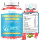 2 Pack Ashwagandha Gummies with Turmeric GABA Mood Energy and Immune Support, Mixed Berry Flavor 120 Cts