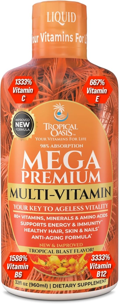 Mega Premium Liquid Multivitamin 
