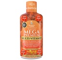 Mega Premium Sıvı Multivitamin | Doğal Immune Support Vitamin w/ 1333% C, 200% D3, çinko + 20 Vitamin, 70 Minerals, & 21 Amino Asits | Sugar Free | Orange Flavor |% 98