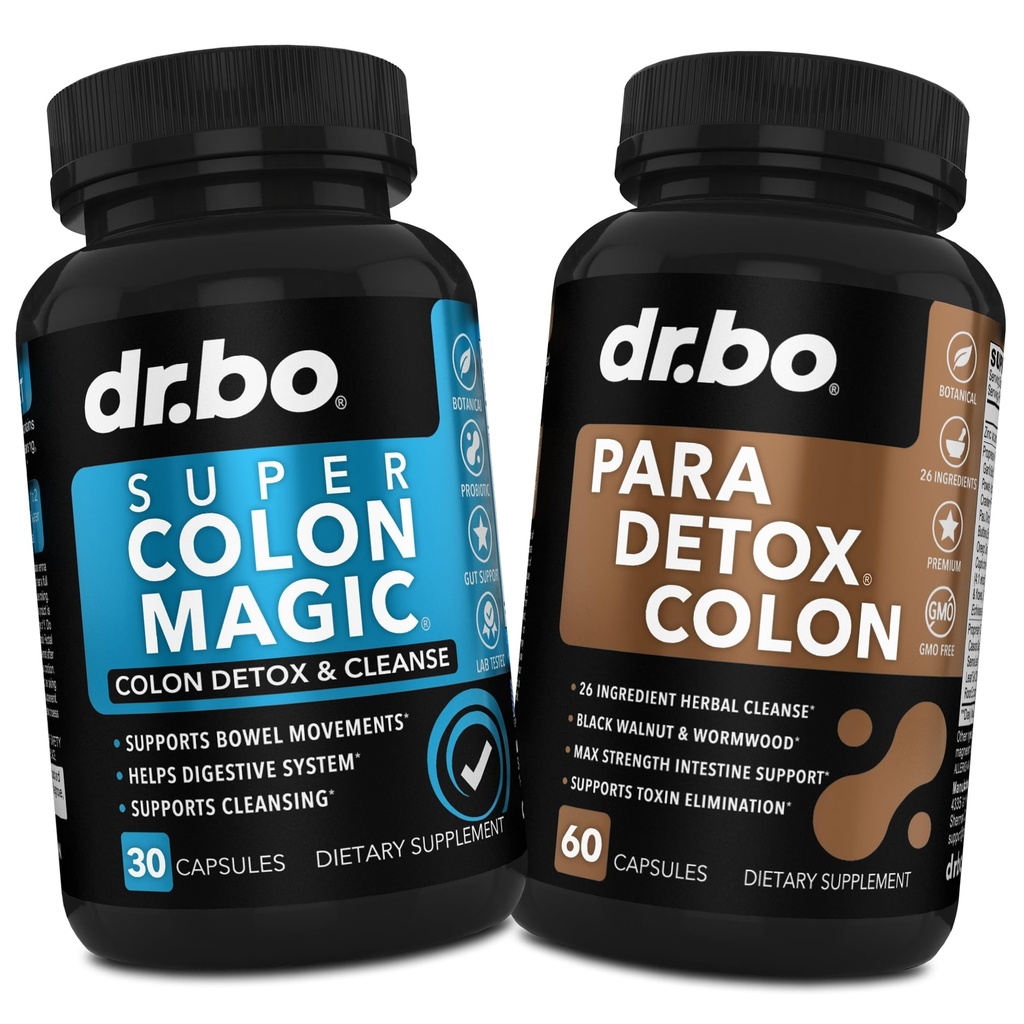 Colon Cleanser Detox & Body Cleanse - 15 Day Colon Cleanse Pills with Probiotic & Intestinal Guard Cleanser - Poop Bowel Movement Supplements for Intestinal Stomach Bloating Gut Loss Support