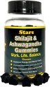 Shilajit Ashwagandha Gummies - Immune Support Supplement with Pure Shilajitwear - Organik Ashwagandha Gummy for Stress, Energy & Wellness, 60 Natural Star-Shaped Gummies