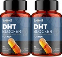 DHT Blocker για άνδρες με πριόνι Palmetto & Biotin, Hair Growth Formula σε Liquid-Filled κάψουλες, συμπληρώματα τριχόπτωσης, Βιταμίνες ανακατασκευής μαλλιών, ιδιόκτητα βότανα - 90 κάψουλες(2 μπουκάλι)