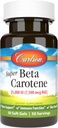 Carlson - Super Beta Carotene, 25000 IU (15 mg), A vitamini Beta Carotene, Bio kullanılabilir ve Bioaktif Form, Vizyon Health, Sağlıklı Skin, 50 Softgels
