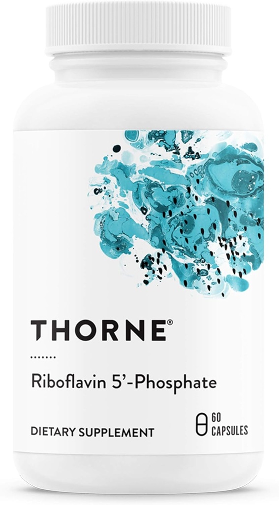 THORNE - Riboflavin 5'-Phosphate - İyileştirme Desteği için B2 Vitamini Bioaktif Form* - 60 Capsules