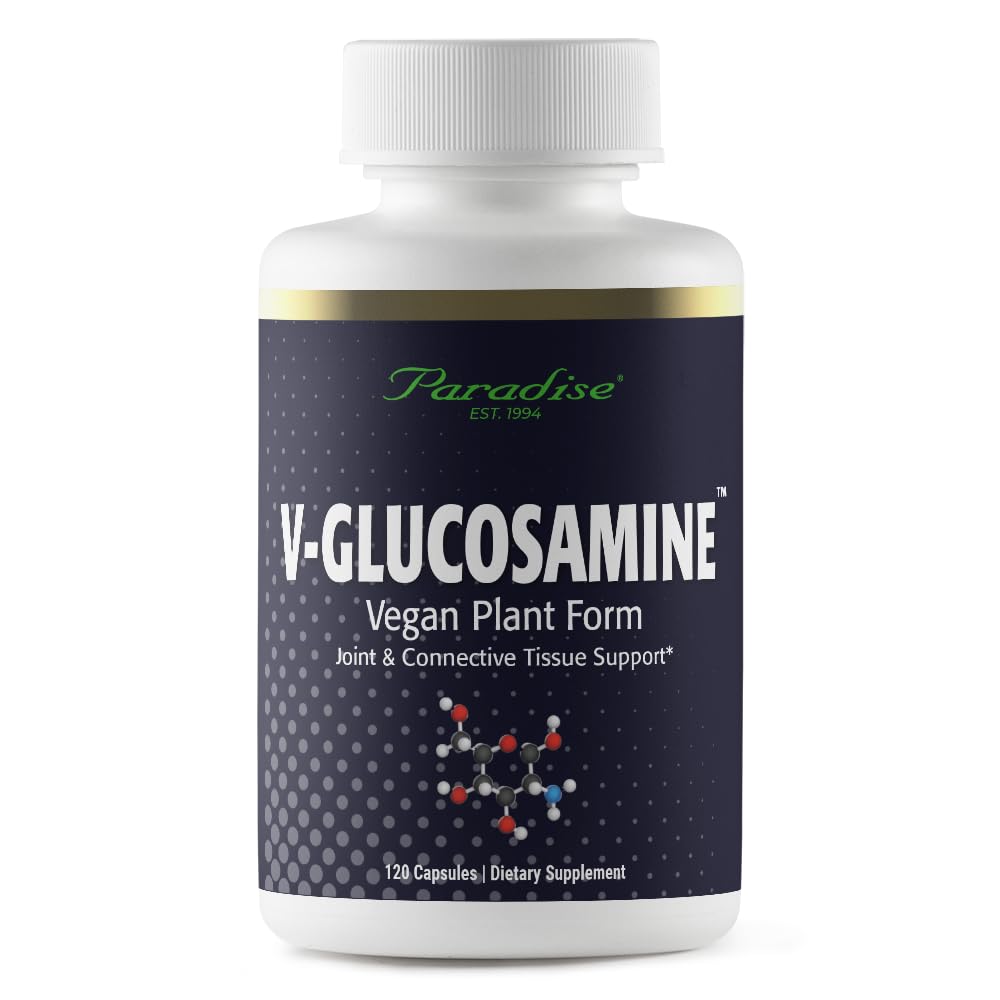 Cennet Herbs V-Glucosamin Supplement, Tcon & Ortak Sağlık, Super Potent, Ultra Pure, Vegan, GMO, Gluten Free, 120 Vegetarian Capsules