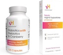 vH απαραίτητα Προβιοτικά με προβιοτικά και Cranberry Feminine συμπλήρωμα υγείας - 120 κάψουλες (544-36) & Prebiotic PH Ισορροπημένα κολπικά υποθετικάBox, αρχική έκδοση, 15 κόμης